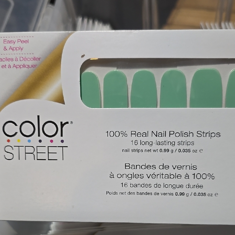 Color Street Mint Green Nail Polish Strips